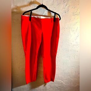 J. Crew Red Minnie stretch Straight Leg Pants